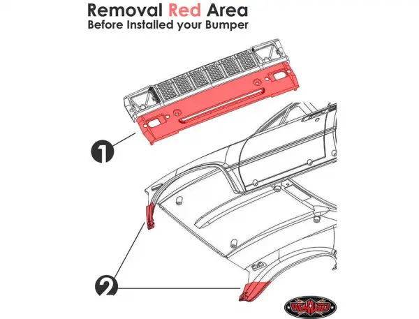 RC4WD Rough Stuff Metal Front Bumper For RC4WD Trail Finder 2 (Hel — image 15 of 15