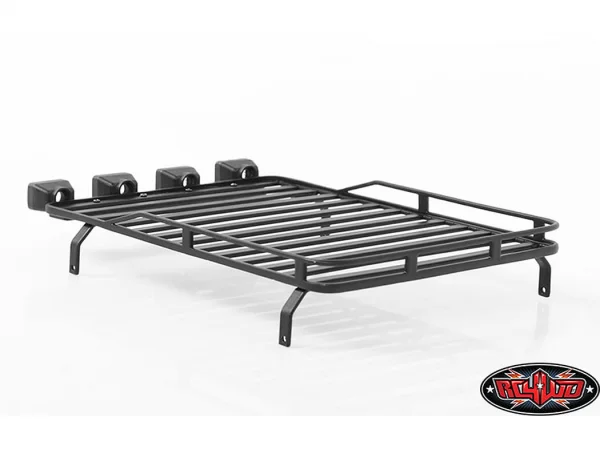 RC4WD Roof Rack With Light Pods For 1:18 Gelande D90 (Black)