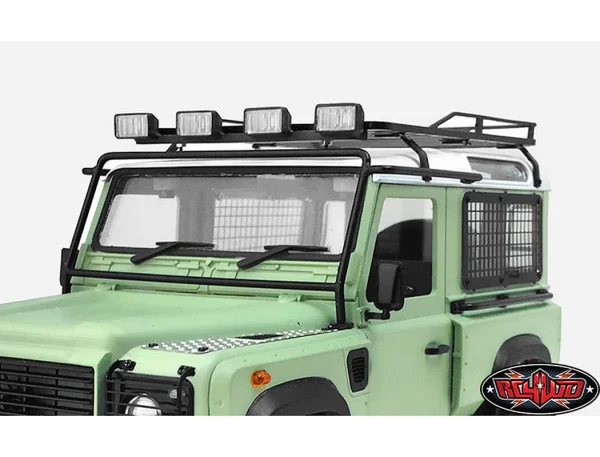 RC4WD Roof Rack With Light Pods For 1:18 Gelande D90 (Black)