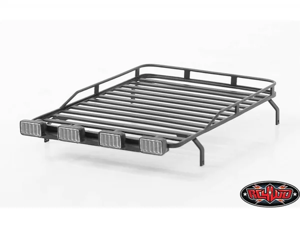 RC4WD Roof Rack With Light Pods For 1:18 Gelande D90 (Black)