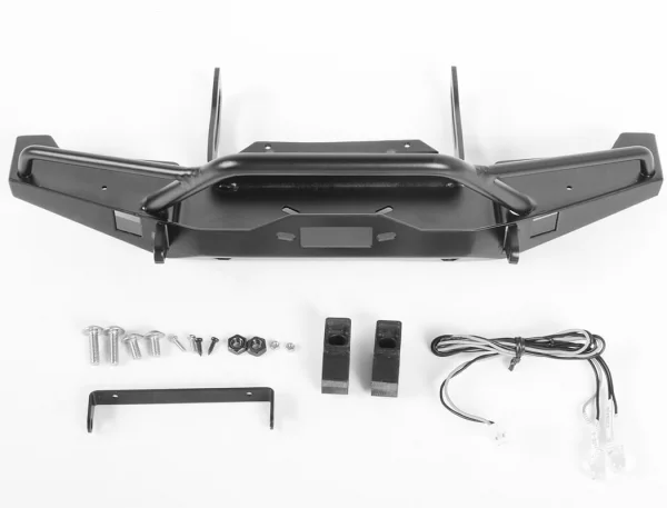 RC4WD Solid Front Bumper For Axial SCX10 II Xj (Black) — image 3 of 7