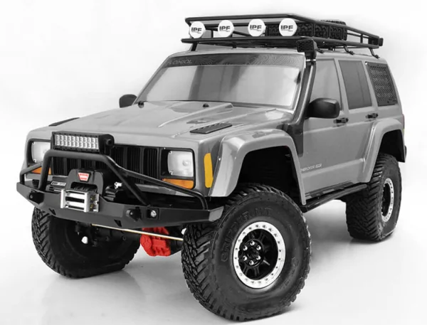 RC4WD Solid Front Bumper For Axial SCX10 II Xj (Black) — image 6 of 7