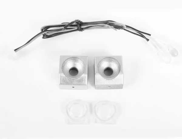 RC4WD Solid Rear Bumper W/Lights For Axial SCX10 II Xj (Black) &mdash; image 3 of 6