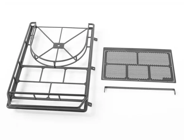 RC4WD Krabs Roof Rack W/Spare Tire Mount For Axial SCX10 II Xj (Black)