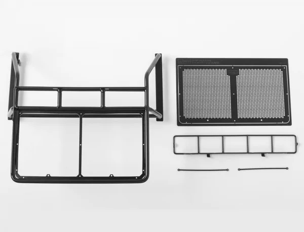 RC4WD Roof Rack - Rollbar - Light Bar Combo For RC4WD Chevy Blazer Body (Black)