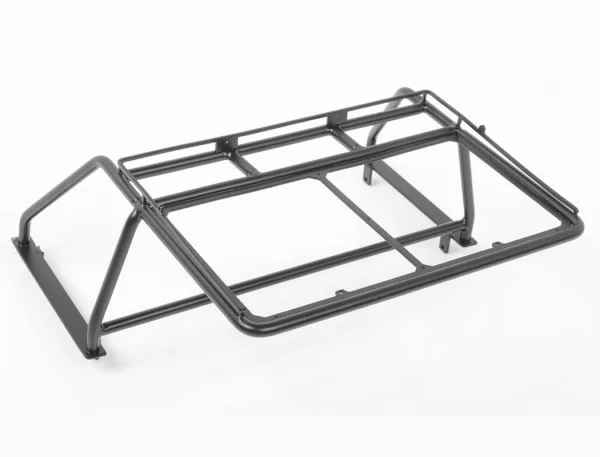 RC4WD Roof Rack - Rollbar - Light Bar Combo For RC4WD Chevy Blazer Body (Black)