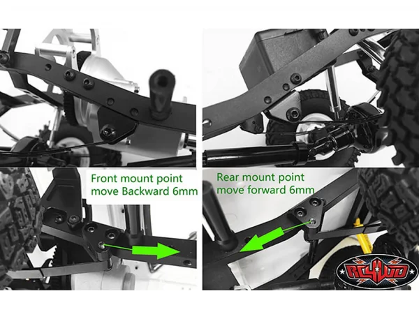 RC4WD Leaf Spring Mount for TF2 LWB Chassis and Toyota LC70 Body &mdash; image 3 of 3