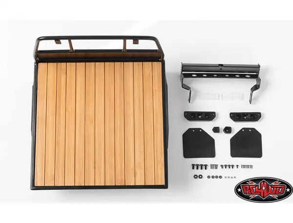 Wood Flatbed w/Mudflaps for Mojave II Four Door Body Set RC4WD — image 15 of 17