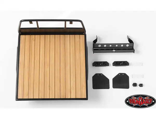 Wood Flatbed w/Mudflaps for Mojave II Four Door Body Set RC4WD — image 9 of 17