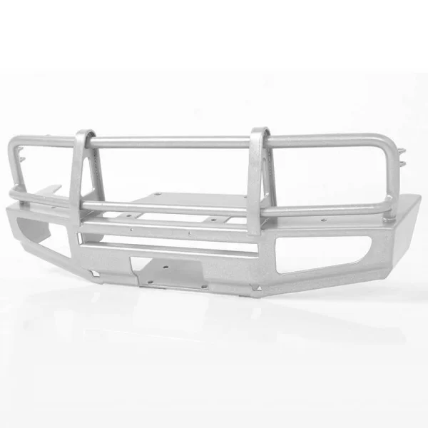 RC4WD Trifecta Front Bumper - Sliders + Side Bars For Land Cruiser Lc70 Body (Silver)
