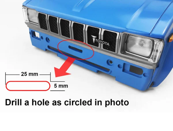 RC4WD Kangaroo Front Bumper for Mojave II 2/4 Door Body Set (Black) RC4WD