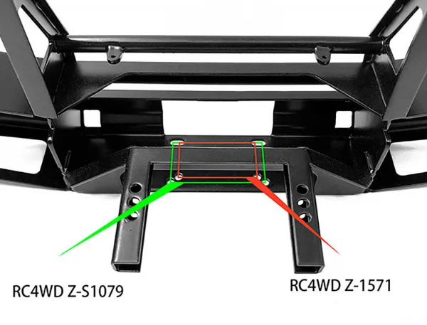 RC4WD Metal Front Winch Bumper for Traxxas TRX-4 Land Rover Defender D110 RC4WD