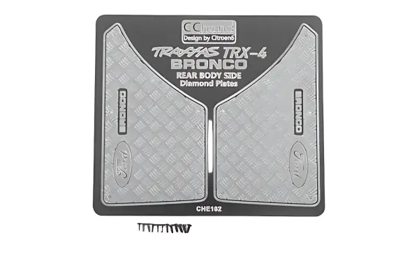 RC4WD Rear Quarter Diamond Plates for Traxxas TRX-4 79 Bronco Ranger XLT RC4WD — image 1 of 5