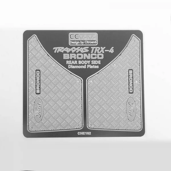 RC4WD Rear Quarter Diamond Plates for Traxxas TRX-4 79 Bronco Ranger XLT RC4WD