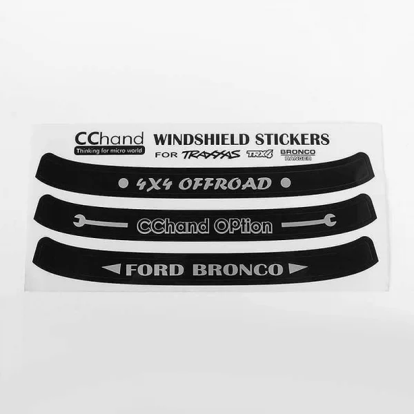 Windshield Decals for Traxxas TRX-4 79 Bronco Ranger XLT RC4WD