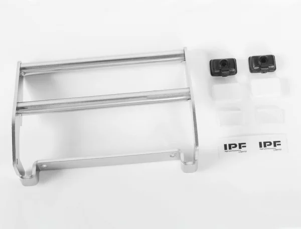 RC4WD Cowboy Front Grille Guard W/Lights For Traxxas TRX-4 79 Bronco Ranger Xlt (Silver)
