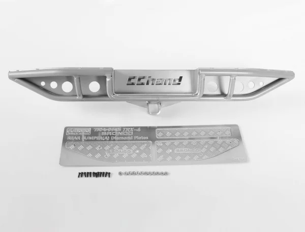 RC4WD Ranch Rear Step Bumper For Traxxas TRX-4 79 Bronco Ranger Xlt (Silver)