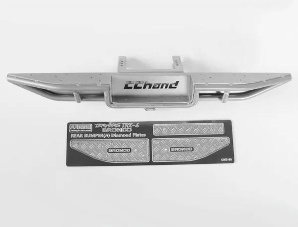 RC4WD Ranch Rear Step Bumper For Traxxas TRX-4 79 Bronco Ranger Xlt (Silver)