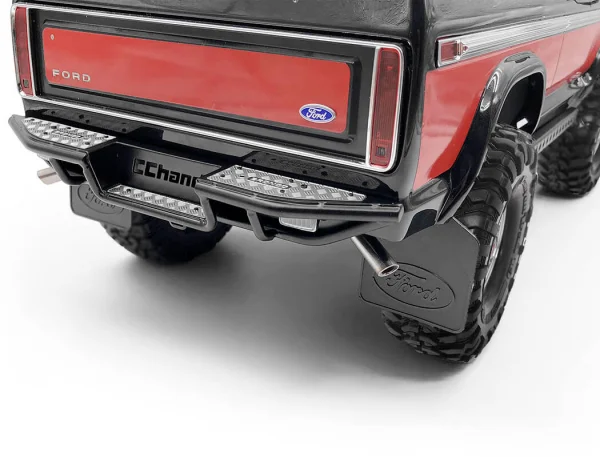 RC4WD Ranch Rear Step Bumper For Traxxas TRX-4 79 Bronco Ranger Xlt (Black)