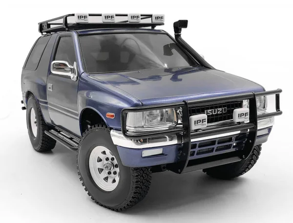 RC4WD Ranch Front Grille Guard W/Lights For Tamiya 1:10 Isuzu Mu Type X CC-01 (Black) — image 8 of 8