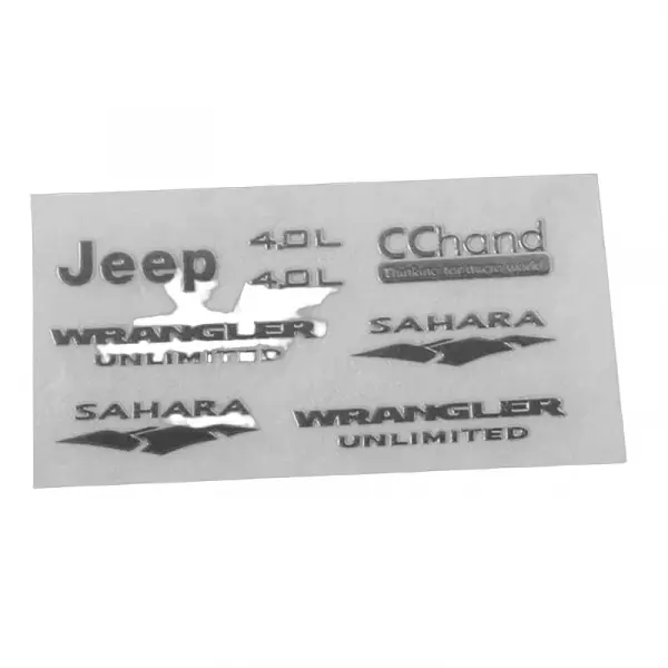 Emblem Set for 1:18 Gelande II RTR w/Black Rock Body RC4WD — image 1 of 4