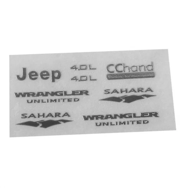 Emblem Set for 1:18 Gelande II RTR w/Black Rock Body RC4WD — image 3 of 3