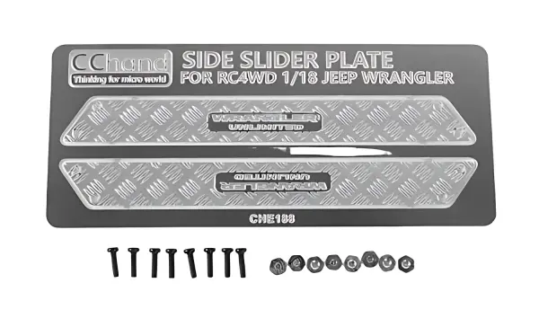 Metal Side Diamond Plates for 1:18 Gelande II Black Rock RC4WD — image 1 of 4