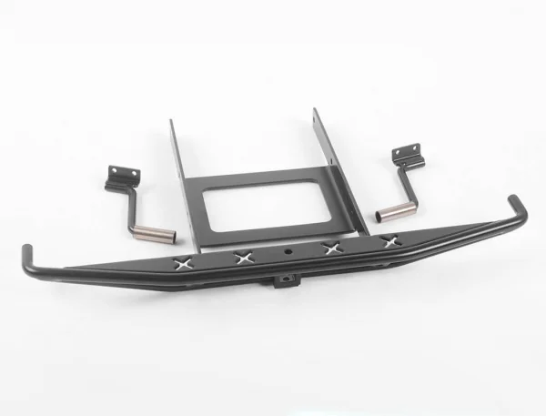 RC4WD Rough Stuff Metal Rear Bumper W/Exhaust Tips For Axial SCX10 II 1969 Chevrolet Blazer (Black)