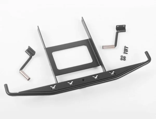 RC4WD Rough Stuff Metal Rear Bumper W/Exhaust Tips For Axial SCX10 II 1969 Chevrolet Blazer (Black)