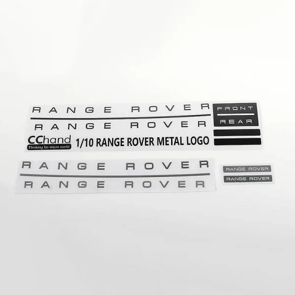 Metal Emblem Set for JS Scale 1:10 Range Rover Classic Body RC4WD &mdash; image 2 of 6