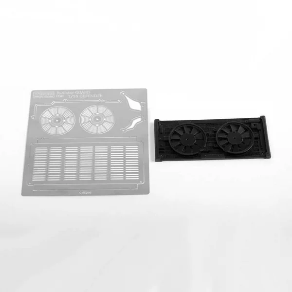 Scale Radiator for Gelande II D90 D110 RC4WD metal Grill w/ fans RC RC4WD