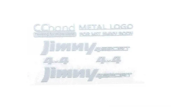Metal Emblems for MST 1:10 CMX w/ Jimny J3 Body (White) RC4WD — image 4 of 4