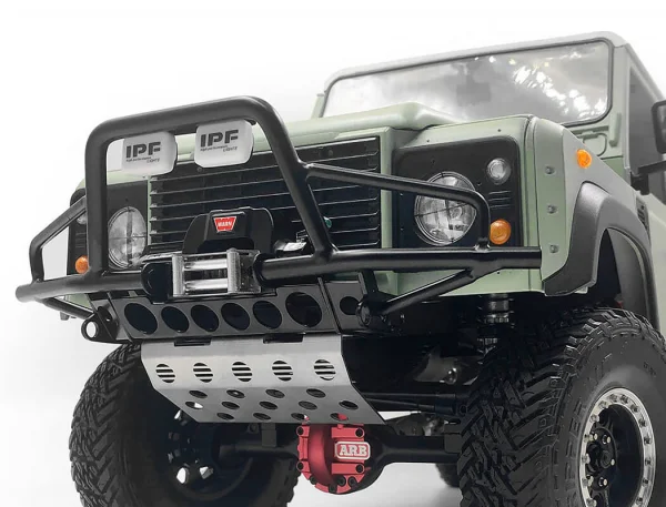 RC4WD Hull Front Bumper W/ Steering Guard + Ipf Lights For Gelande II (D90/D110)