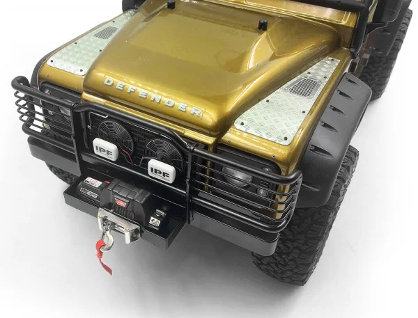 RC4WD Camel Bumper W/ Winch Mount + Ipf Lights For Traxxas TRX-4 Land Rover Defender