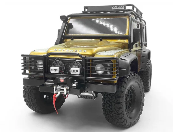 RC4WD Camel Bumper W/ Winch Mount + Ipf Lights For Traxxas TRX-4 Land Rover Defender