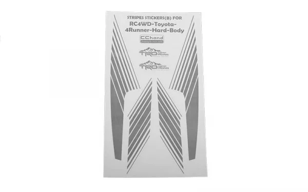 Boogie Body Stripes for 1985 Toyota 4Runner Hard Body RC4WD