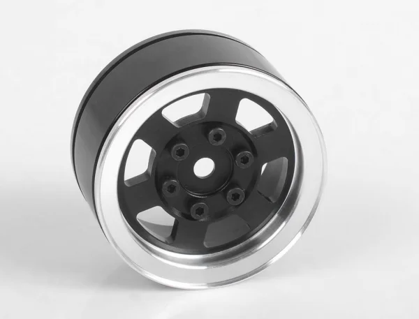RC4WD Six-Spoke 1.55 Internal Beadlock Wheels (Black)