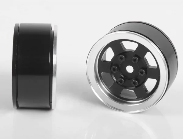 RC4WD Six-Spoke 1.55 Internal Beadlock Wheels (Black)
