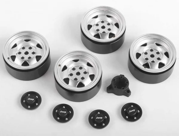 RC4WD Oem Xj 1.9 Beadlock Wheels (Chrome) &mdash; image 7 of 12
