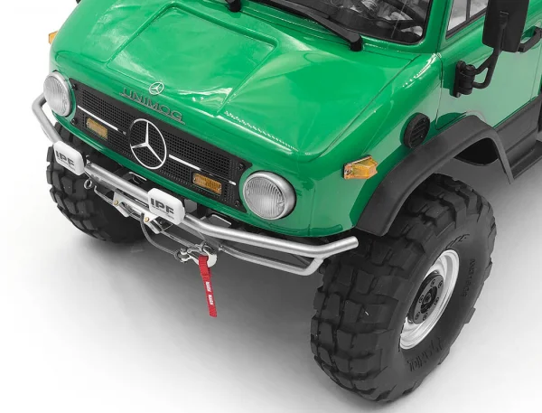 RC4WD Guardian Steel Front Winch Bumper W/Ipf Lights For Axial 1:10 SCX10 II Umg10 (Silver) &mdash; image 2 of 10