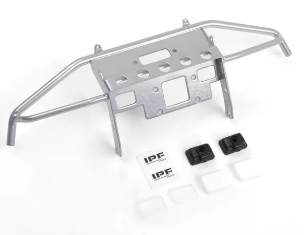 RC4WD Guardian Steel Front Winch Bumper W/Ipf Lights For Axial 1:10 SCX10 II Umg10 (Silver) &mdash; image 9 of 10