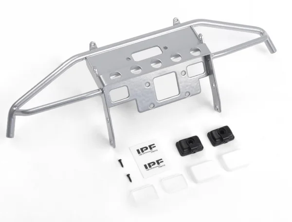RC4WD Guardian Steel Front Winch Bumper W/Ipf Lights For Axial 1:10 SCX10 II Umg10 (Silver) &mdash; image 5 of 10