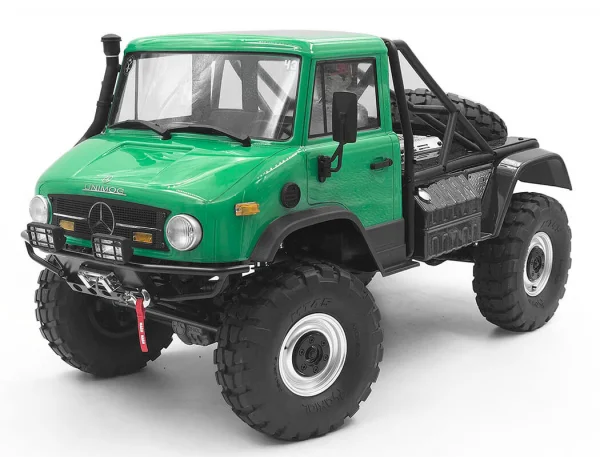RC4WD Guardian Steel Front Winch Bumper W/Lights For Axial 1:10 SCX10 II Umg10 (Black) &mdash; image 3 of 11