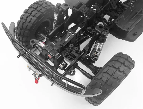 RC4WD Ranch Steel Front Winch Bumper W/ Ipf Lights For Axial 1:10 SCX10 II Umg10 (Black) &mdash; image 6 of 8