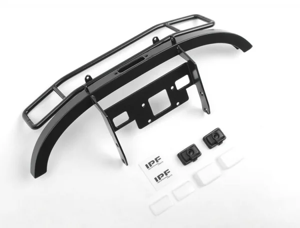 RC4WD Ranch Steel Front Winch Bumper W/ Ipf Lights For Axial 1:10 SCX10 II Umg10 (Black) &mdash; image 3 of 8