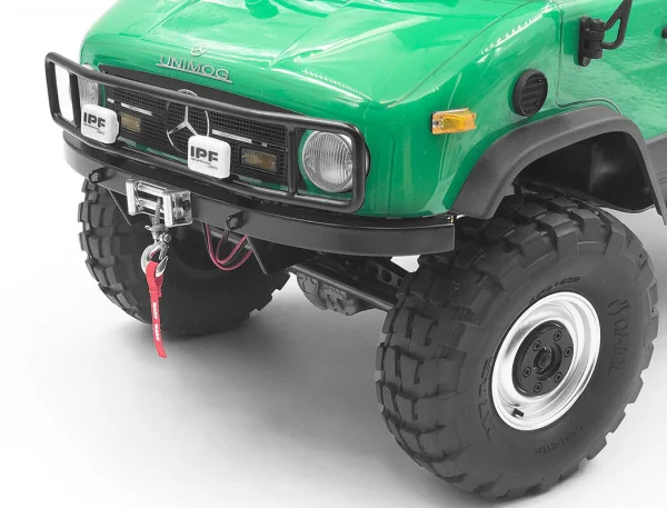RC4WD Ranch Steel Front Winch Bumper W/ Ipf Lights For Axial 1:10 SCX10 II Umg10 (Black) &mdash; image 8 of 8
