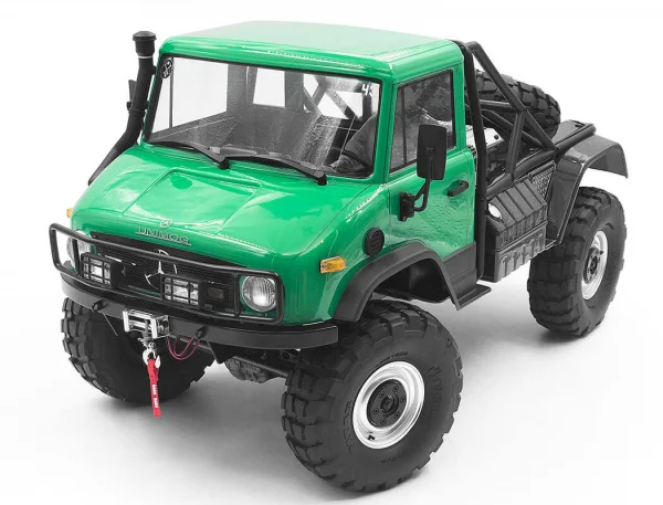 RC4WD Ranch Steel Front Winch Bumper W/ Lights For Axial 1:10 SCX10 II Umg10 (Black) — image 8 of 9