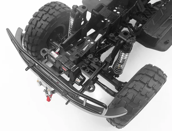 RC4WD Ranch Steel Front Winch Bumper W/ Lights For Axial 1:10 SCX10 II Umg10 (Black) — image 7 of 9