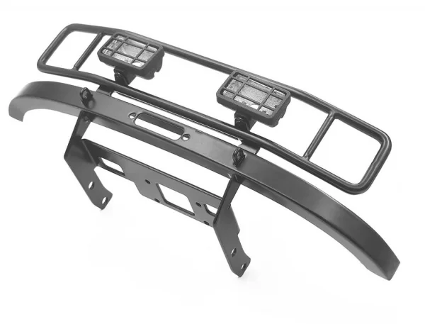 RC4WD Ranch Steel Front Winch Bumper W/ Lights For Axial 1:10 SCX10 II Umg10 (Black) — image 4 of 9