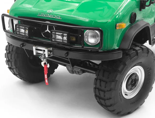 RC4WD Ranch Steel Front Winch Bumper W/ Lights For Axial 1:10 SCX10 II Umg10 (Black) — image 9 of 9